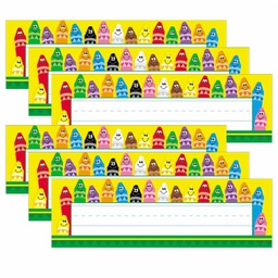 [T69013] COLORFUL CRAYONS NAMEPLATE  (36/pkg)(2.8''x9.5'')(7.1cmx24cm)