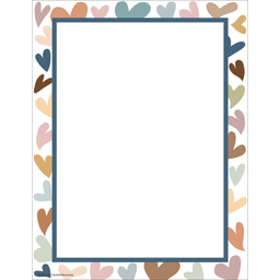 [TCR7152] Everyone is Welcome Hearts Computer Paper (8.5&quot; x 11&quot;)(27.9cmx21.5cm)