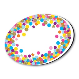 [ASH09992] MAGNETIC WHITEBOARD ERASERS CONFETTI OVAL 3.75''(9.5cm)