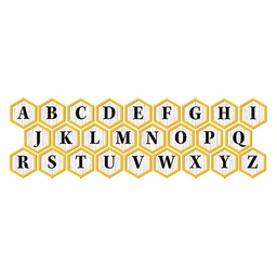 [EU850014] The Hive Decor Letters (4&quot;(10cm)  (96 pcs)