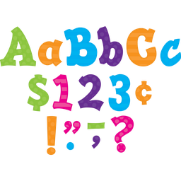 [TCR75261] MULTI BRIGHT SASSY SOLIDS 5&quot; BOLD BLOCK Letters Combo Pack (238 pcs)
