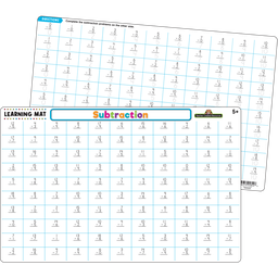 [TCR21017] SUBTRACTION LEARNING MATS 17&quot;x 11.5&quot; (43cm x 29cm)