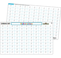 [TCR21017] SUBTRACTION LEARNING MATS 17&quot;x 11.5&quot; (43cm x 29cm)