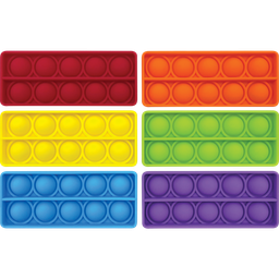 [TCR20110] PUSH &amp; POP BUBBLE  TEN FRAMES  (6pcs) (4&quot;x1.5&quot;x0.5&quot;)(10cmx3.8cmx1.2cm)