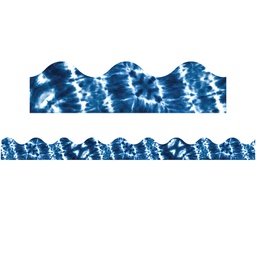 [EU845653] SHIBORI TIE-DYE  EXTRA-WIDE DECO TRIM 37' x 3.25&quot;  (11.25m x 8.25cm)