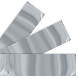 [T85201] SILVER METALLIC BORDER  32.5' x 2.75&quot;   ( 9.9m  x 7cm)