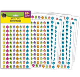 [TCR3925] Brights 4Ever Smiley Faces Mini Stickers Value-Pack (1144stickers)