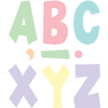 [TCR70105] Pastel Pop (7&quot;-17.7cm) Fun Font Letters (120pcs)