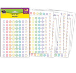 [TCR8425] Pastel Pop Circles Mini Stickers Value-Pack(1144stickers) (0.4''-1cm)
