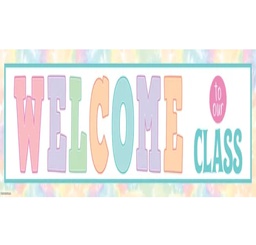[TCR8445] Pastel Pop Welcome to Our Class Banner (39''x8'') (99cmx20.3cm) (1pc)