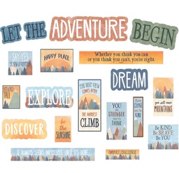 [TCR9143] Moving Mountains Let the Adventure Begin Mini BB Set 19''x5.25''(48.2cmx13.3cm)(19pcs)