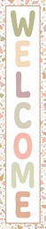 [TCR7218] Terrazzo Tones Welcome! vertical Banner  (8''x39'')(20.3cmx99cm)