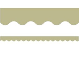 [TCR7216] Olive Green Scalloped Border Trim (12pcs)(3''x35'')(7.6cmx89cm)