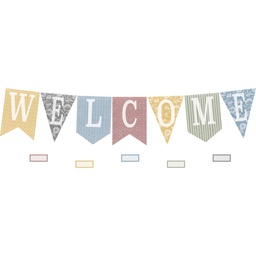 [TCR7170] Classroom Cottage Pennants Welcome! BB set (53pcs)