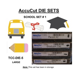 [TCC-DIE-SET-5] ACCUCUT  DIE SET (5) SCHOOL SET (4 DIES)